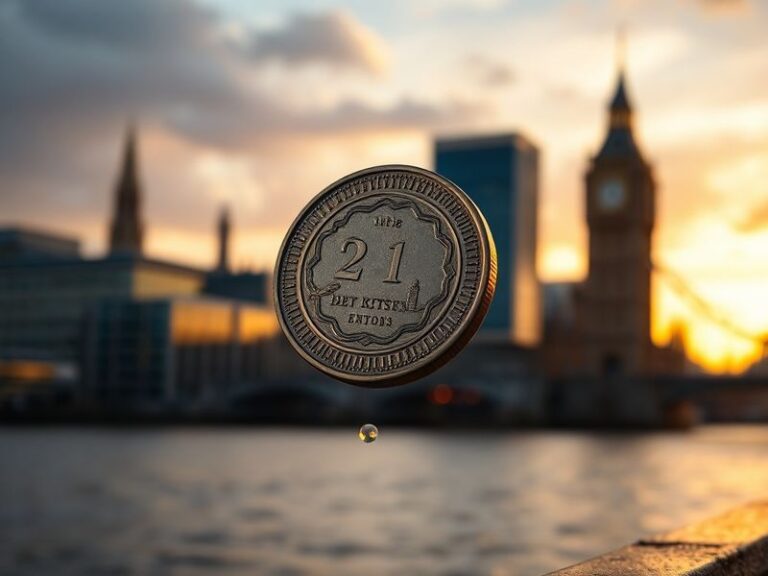 A sleek digital dashboard displaying live pound sterling exchange rates with charts, financial news headlines, and a professi