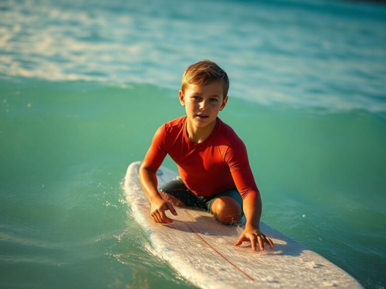 A dynamic shot of Coby Mayo mid-trick on a concrete ledge, wearing a mix of streetwear and skate gear, with a skate park in t