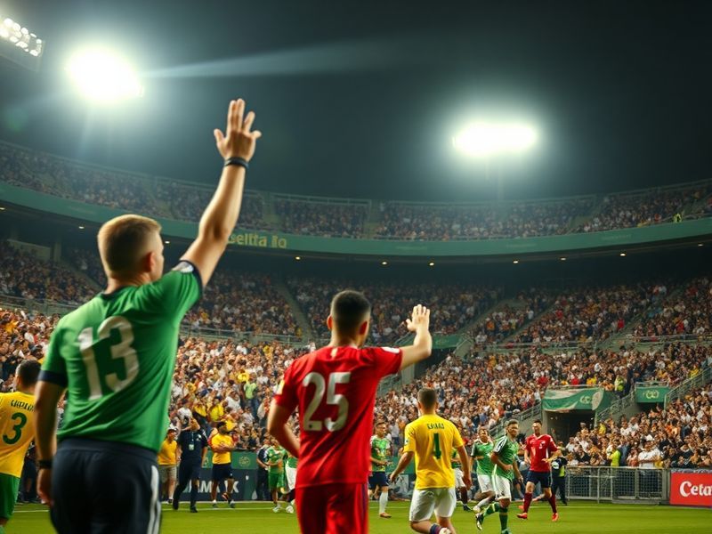 A wet Vila Belmiro stadium with players in mid-action during the Santos vs Coritiba match, featuring the home team in black a