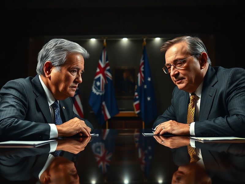 A vibrant scene from a Ban vs NZ cricket match, featuring Bangladeshi and New Zealand players shaking hands, with a bustling