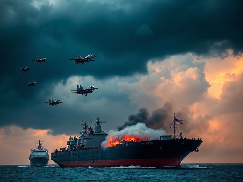 A geopolitical map of the Persian Gulf highlighting US military deployments, Iranian nuclear sites, and key chokepoints like