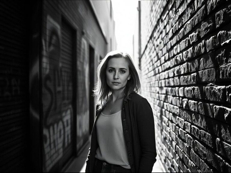 A split-screen image: on the left, Emily Hart filming a TikTok video with a smartphone; on the right, a close-up of her editi