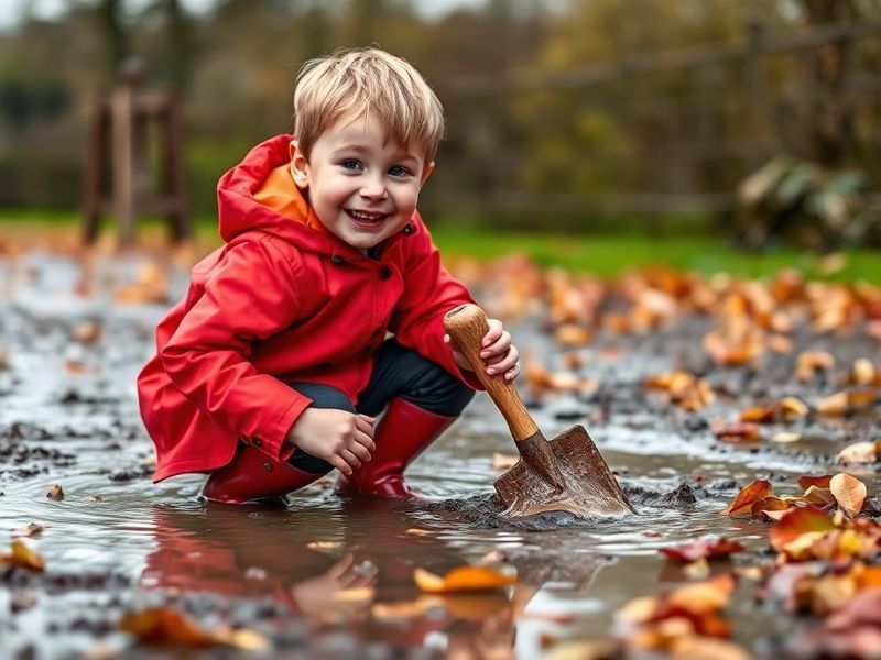 A candid photo of Prince Louis at age 8, smiling and waving during a public event, with his siblings nearby. He wears a smart