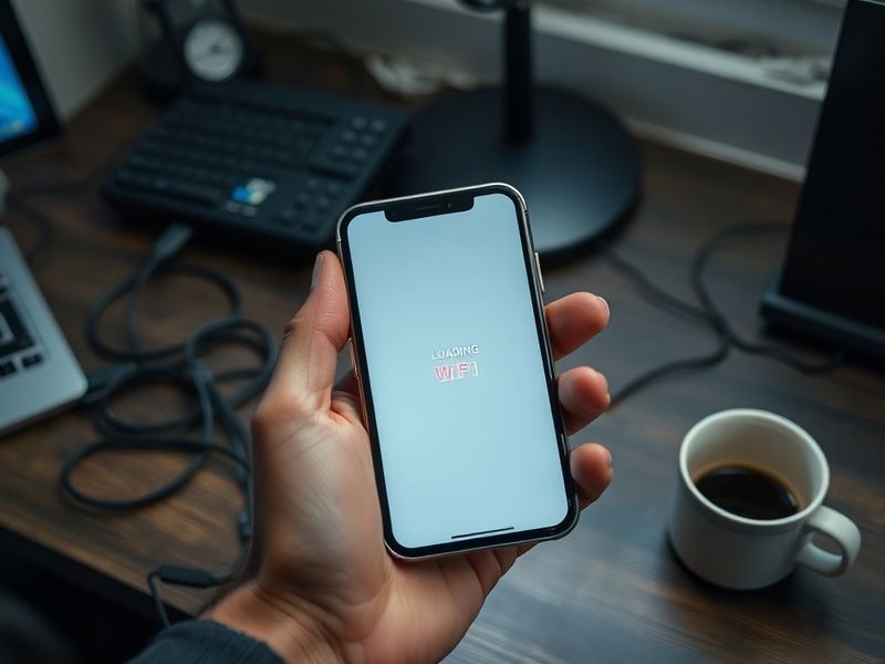 A split-screen image showing a frustrated user staring at a loading error on Instagram (left) and a status page from Downdete