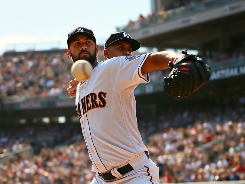 A dynamic action shot of Taijuan Walker pitching for the Philadelphia Phillies at Citizens Bank Park, showcasing his delivery