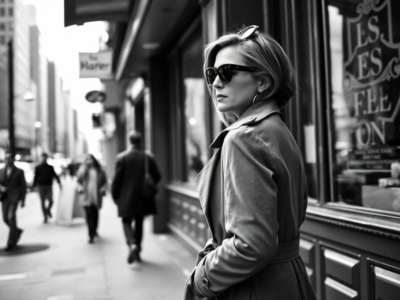 A professional portrait of Alison King sitting in a modern office or creative workspace, surrounded by scripts, books, and a