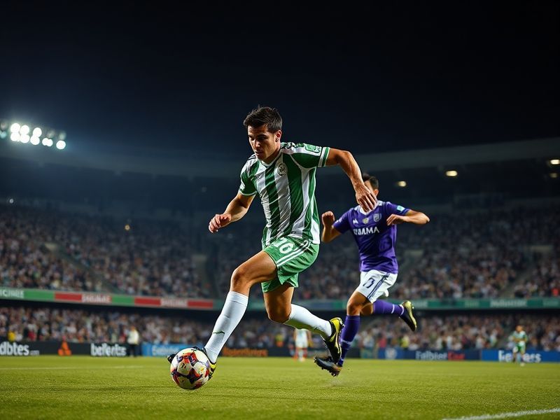 A dynamic mid-match shot from Allianz Parque showing Palmeiras in their iconic green and white kit pressing high against Jacu