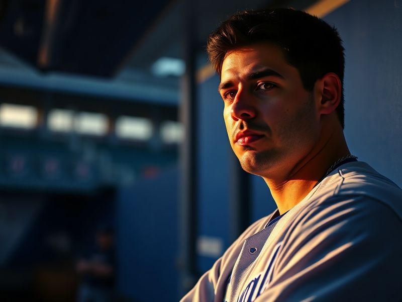 A focused action shot of Nicky Lopez in a Royals uniform, mid-play at shortstop during a game. He is crouched low, glove exte