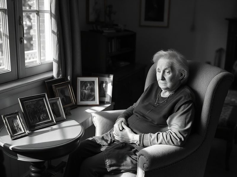 A diverse group of women in traditional and modern attire, some wearing white saris symbolizing mourning, engaged in conversa
