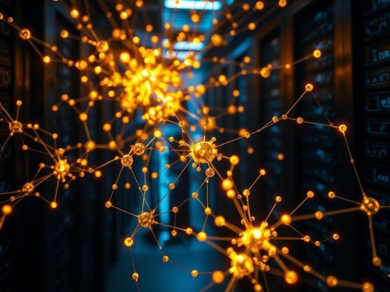 A futuristic digital workspace with a glowing neural network overlay on a global map, symbolizing AI’s integration across cul