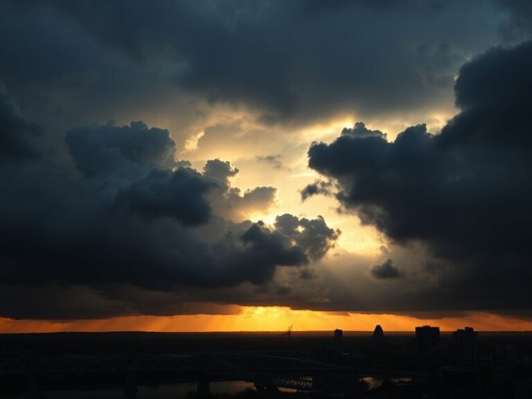 A KWQC-TV meteorologist presenting a weather forecast in front of a high-resolution radar screen, with storm tracks and Doppl