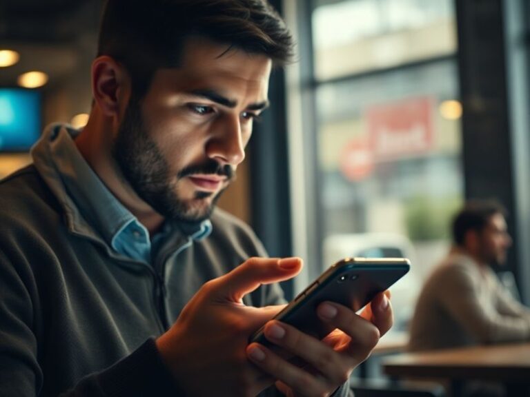 A smartphone displaying the Lloyds Bank mobile app with a security alert notification on screen. The background shows a moder