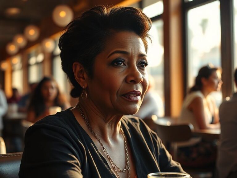 A professional portrait of Nia Long in a modern setting, wearing elegant attire with a confident expression, symbolizing her