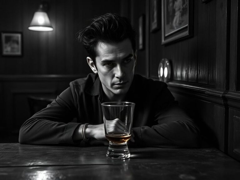 A candid mid-career portrait of Jake Reiner in a broadcast studio, wearing headphones and speaking into a microphone, with a