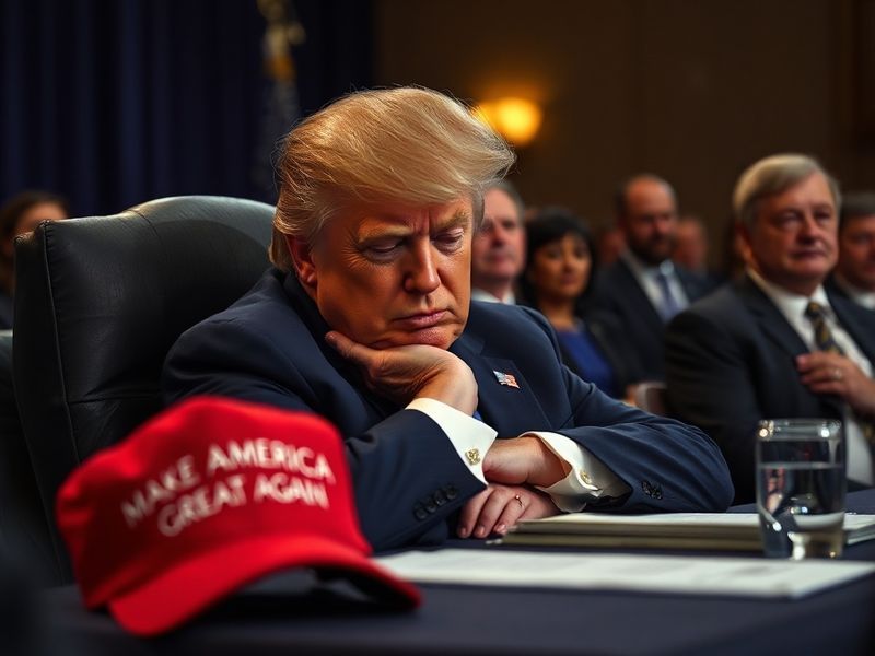 trump asleep