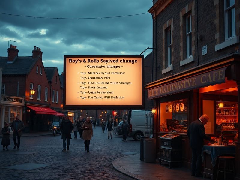 A split-screen image showing a classic Coronation Street outdoor set on one side and a modern smartphone displaying the ITVX