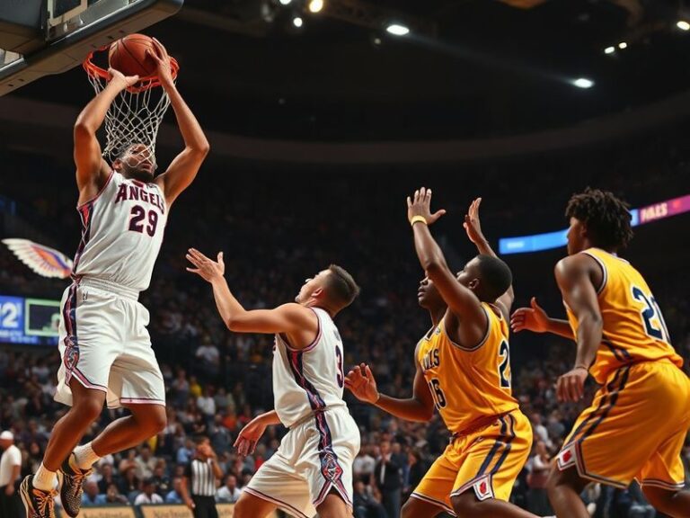 A split-screen image showing Mike Trout (Angels) swinging for a home run on one side and Salvador Perez (Royals) executing a