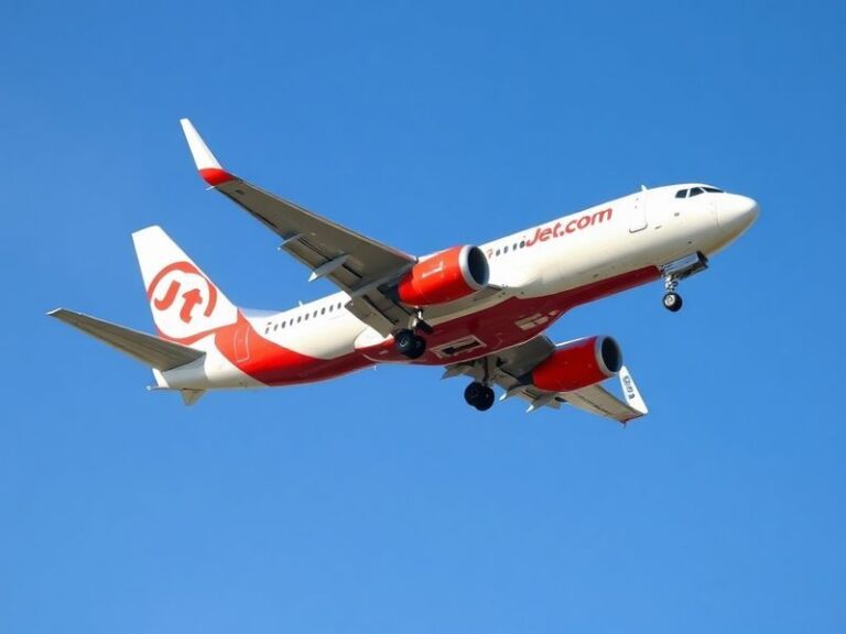 A modern Jet2.com Airbus A321neo aircraft parked at a sunny European airport, with holidaymakers boarding in the background,