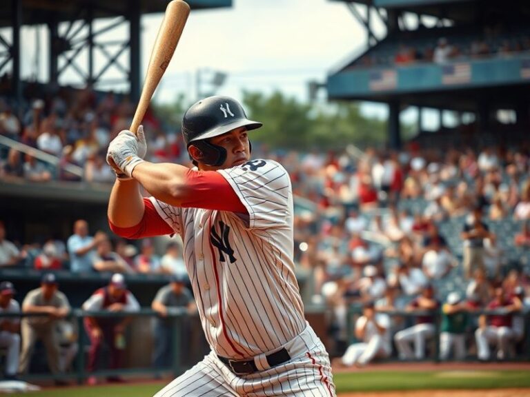 Jung Hoo Lee in a San Francisco Giants uniform mid-swing at Oracle Park, bat blurred in motion, Korean and American flags sub