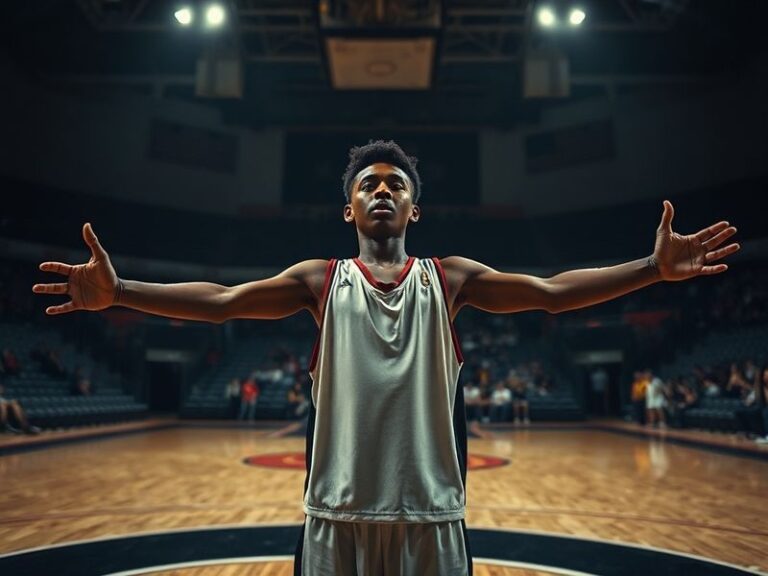A dynamic action shot of Kaleb Elarms Orr in a Howard Bison football uniform, mid-catch against a backdrop of Howard Universi