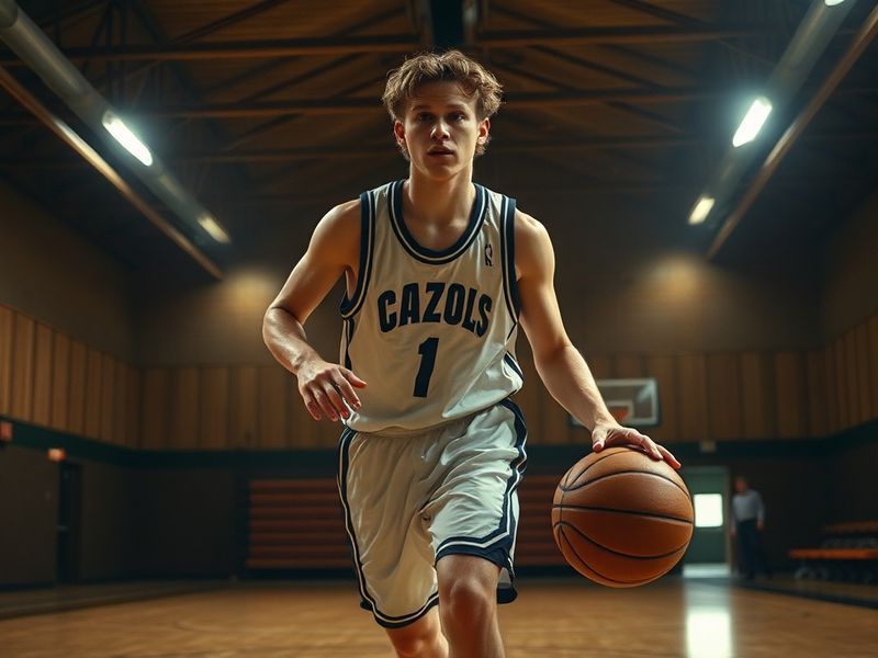 A dynamic photo of Tanner Koziol mid-laugh, wearing casual gaming attire with a neon-lit background. The scene captures his e