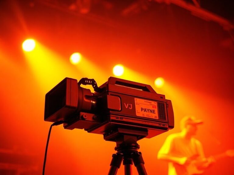 A dynamic portrait of VJ Payne in a modern wrestling arena setting, blending traditional wrestling aesthetics with digital me