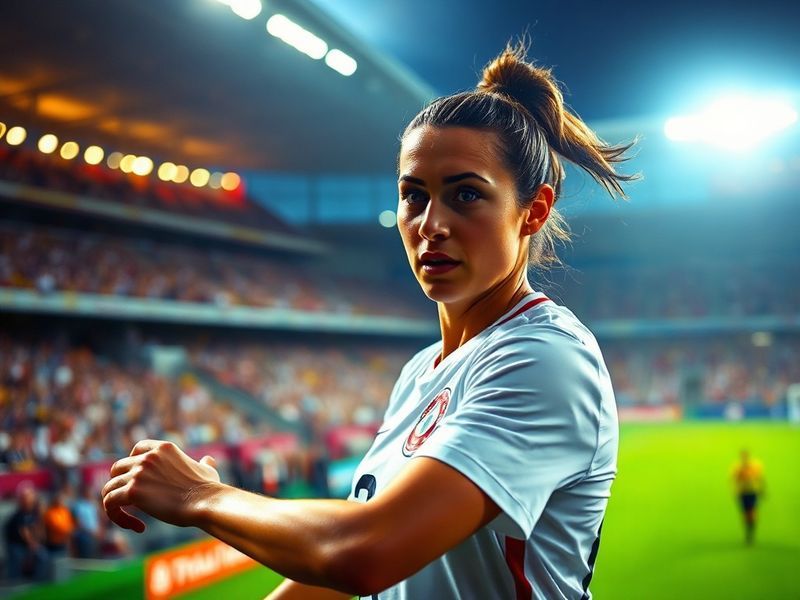 A dynamic photo of Mika Godts in a casual setting, possibly mid-laugh or gesturing during a video shoot, with a blurred citys