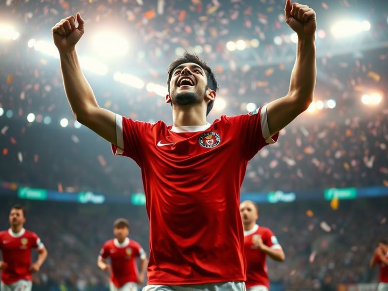 A packed hockey arena with Philadelphia Flyers fans cheering, wearing jerseys and holding signs, with a digital overlay of a