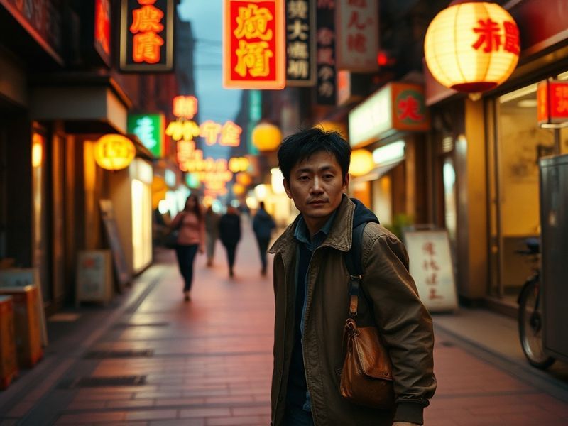 A professional portrait of Weijia Jiang in a news studio, mid-interview with a serious but engaged expression, wearing a blaz