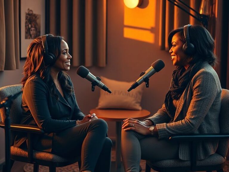 A split-screen image featuring Angel Reese in her LSU basketball uniform on one side and Michelle Obama in a professional set