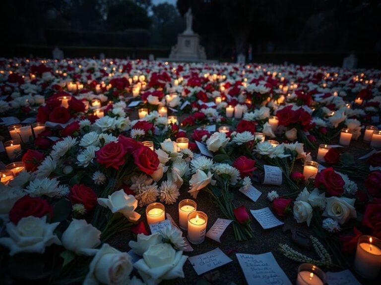 A somber courtroom sketch of Dr. Conrad Murray with a blurred photo of Michael Jackson in the background, set in a dimly lit