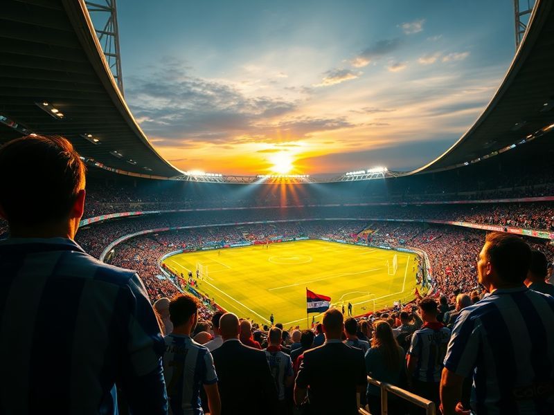 A stadium atmosphere at Genoa's Stadio Luigi Ferraris during the match, with Como players celebrating a goal, Genoa fans in t
