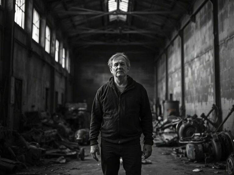 A candid photograph of a diverse group of people in a bustling city, walking in different directions with blurred faces to em