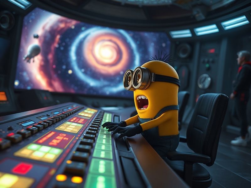 A split-screen image showing Stuart in different scenarios worldwide—a Japanese office, a Brazilian beach, a German tech lab—