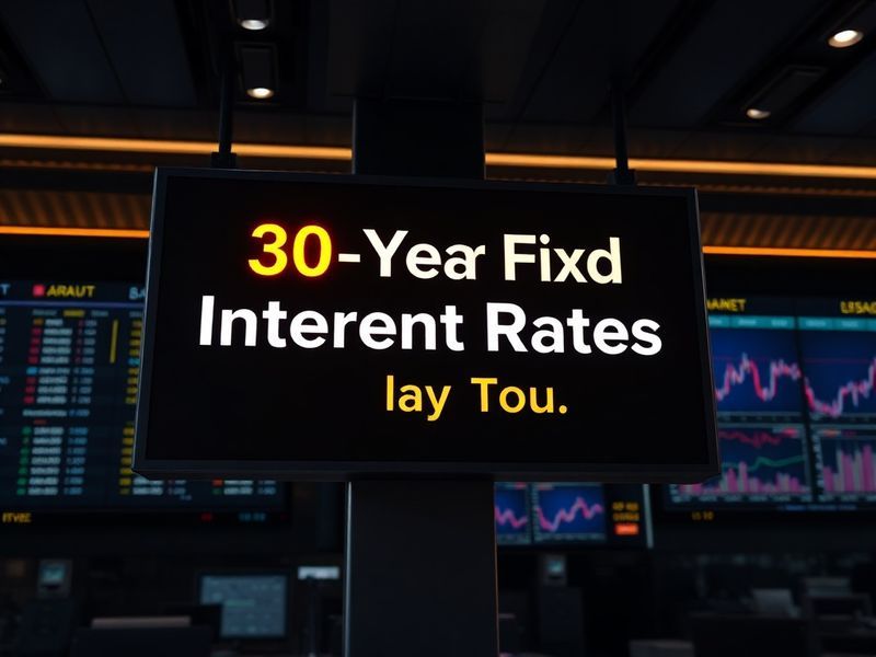 A modern suburban home with a 'For Sale' sign, surrounded by autumn leaves. The image shows a family discussing paperwork on