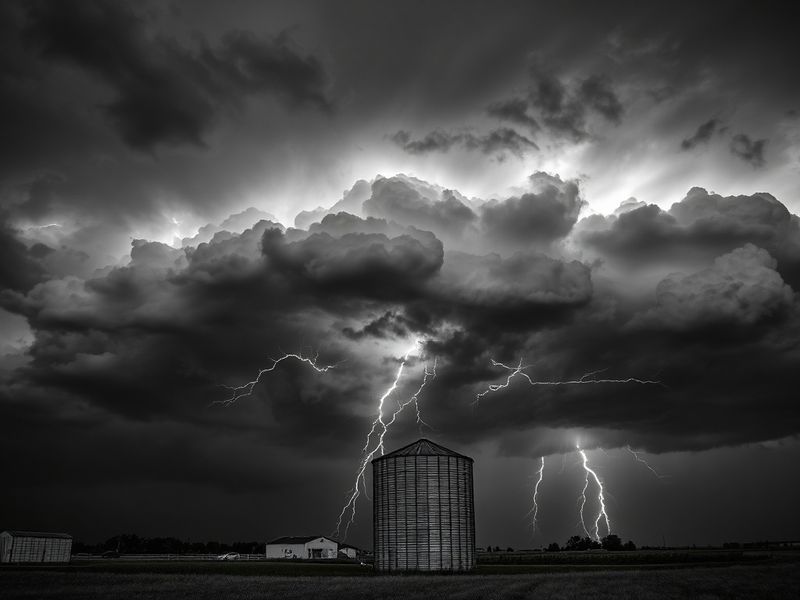A weather meteorologist in a WIBW studio pointing at a high-tech radar screen showing detailed storm patterns over Kansas, wi