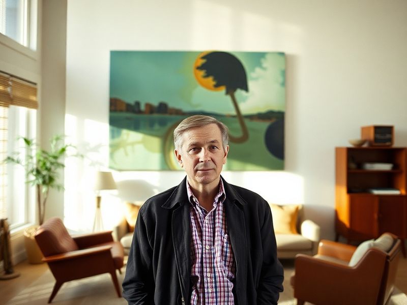 A split-image visual: on the left, James Sherwin Smith speaking at a conference with a confident demeanor; on the right, a co