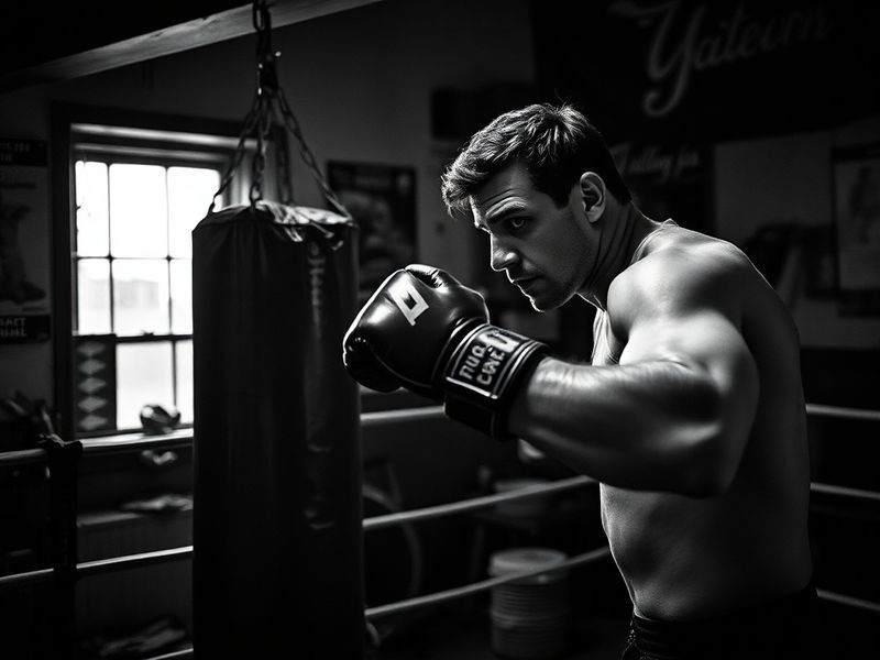 A close-up shot of Andrew Fillipponi speaking into a microphone at a Pittsburgh sports event, with a blurred background of He