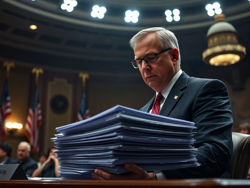 A split-image illustration showing a CBP agent at a border checkpoint on one side and FEMA responders assisting flood victims