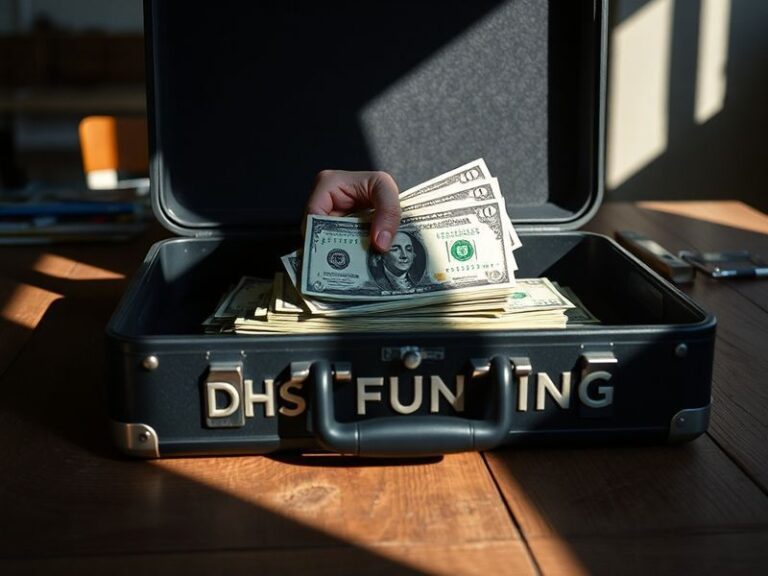 A split-screen image showing a U.S. Border Patrol agent with a drone in the background (left) and a FEMA responder assisting
