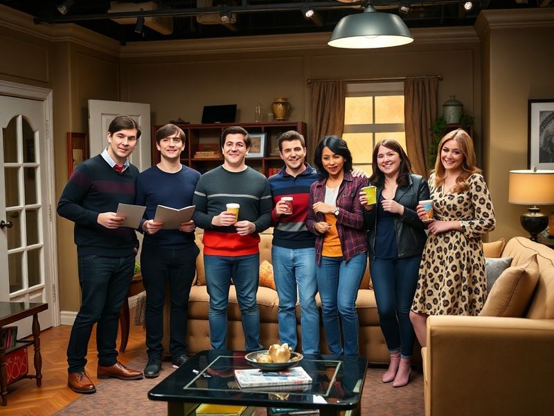 A promotional image of Iain Armitage as young Sheldon Cooper in a 1990s classroom setting, wearing glasses and holding a scie