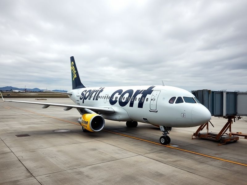 A lineup of budget airline aircraft at a busy secondary airport, showcasing their colorful liveries and compact size. The sce