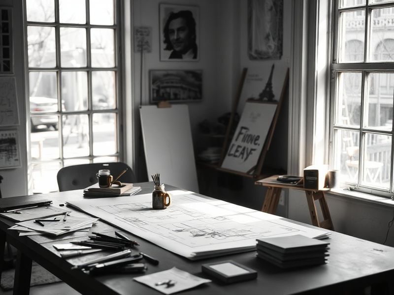 A vibrant concert photo of Alec Halaby performing on stage, surrounded by traditional Middle Eastern instruments like the oud