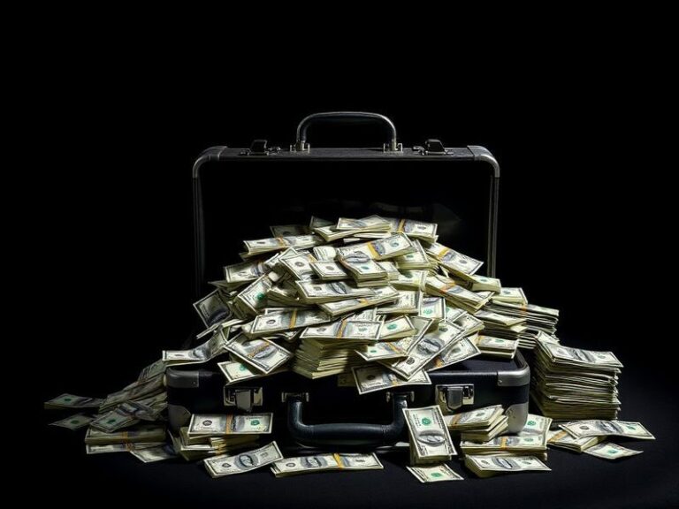 A split-image visual showing a secure bank vault on one side and a worried consumer checking their phone on the other, with a