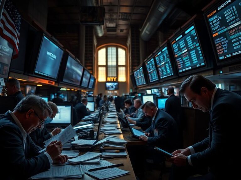 A split-image visual: on the left, a 1930s black-and-white photo of a bank run with long lines of desperate people; on the ri