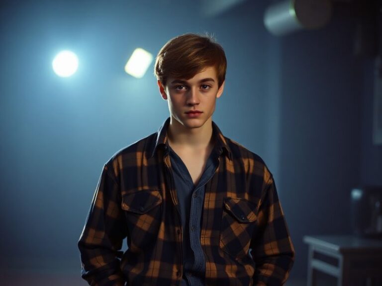 A side-by-side portrait of Erik Per Sullivan as a young boy in Hollywood and a recent photo of him as an adult, highlighting