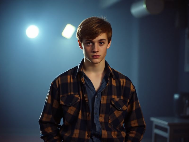 A side-by-side portrait of Erik Per Sullivan as a young boy in Hollywood and a recent photo of him as an adult, highlighting