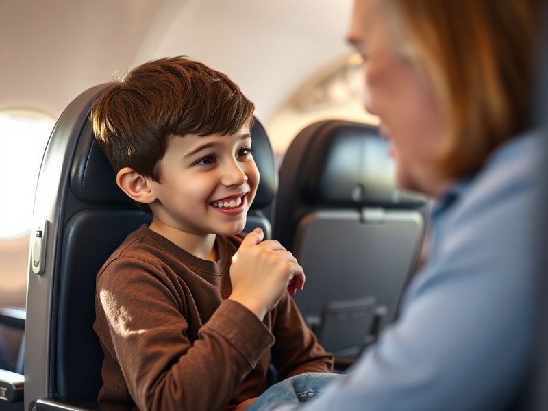 boy calms passenger jet2 flight