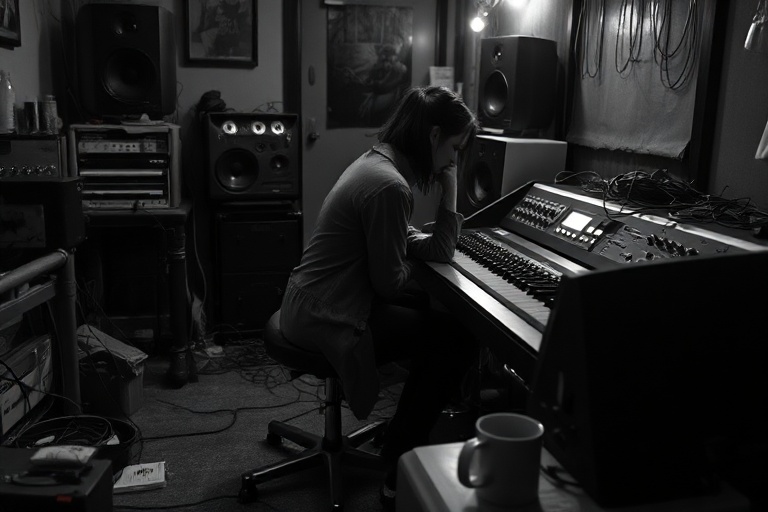 A split-image portrait of Sean Sweeney: on the left, he’s mid-action shaping a surfboard in a sunlit workshop, surrounded by