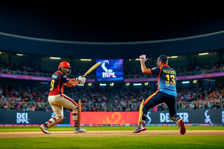 A split-screen image showing a VAR review in progress during a high-stakes football match, with a referee watching a monitor,